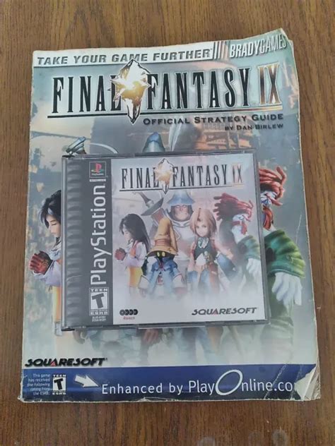 Final Fantasy Ix Ps1 And Strategy Guide Disc 3 Has Scratches 1240