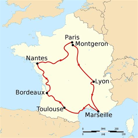 On The Outline Map Of France Locate The Following Places A Nantes