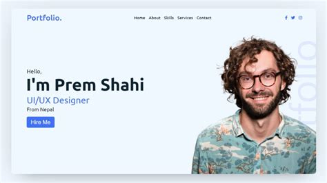 Responsive Portfolio Website Using HTML CSS And JavaScript