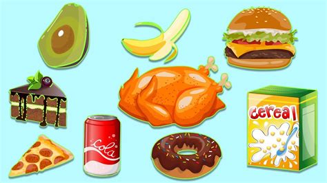 Healthy Vs Unhealthy Foods Learning Video For Kids Part 2 Youtube