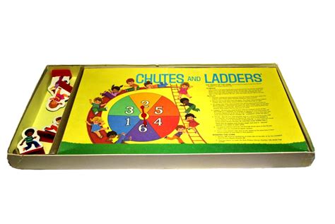 Vintage 1974 Chutes And Ladders Milton Bradley Board Game 100 Complete