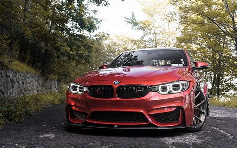 Bmw M3 2018 Exterior Front View Angel Red M3 F80 Tuning M3