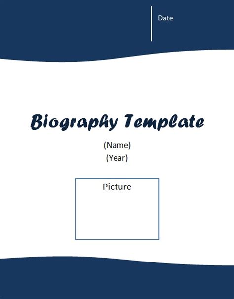 25 Professional Biography Templates And Examples Word Pdf Excel