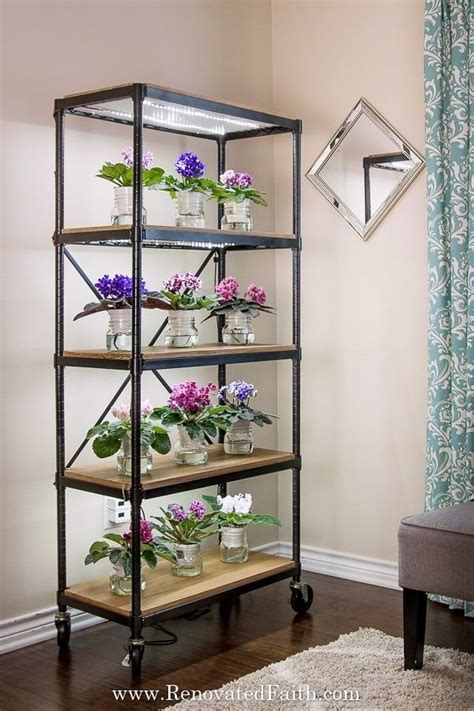 Easiest Diy Grow Light Shelves For Indoor Plants And Seedlings Grow