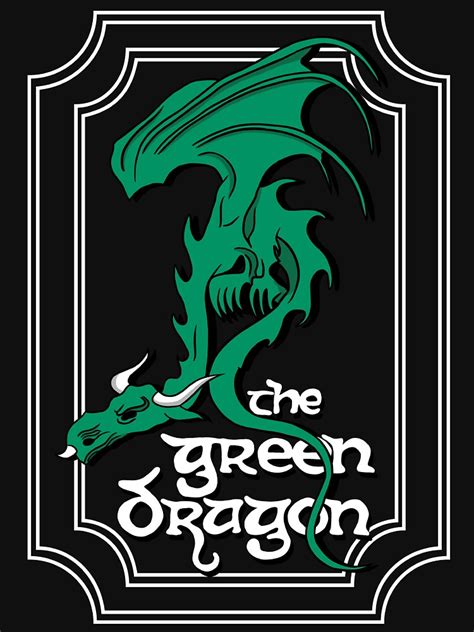 The Green Dragon Inn Logo T Shirt By Compeer Redbubble
