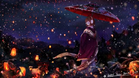 96 Anime Girl Umbrella Wallpaper For Free Myweb