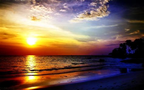 Gambar Matahari Terbenam di Pantai | Landscape photography, Wallpaper ...