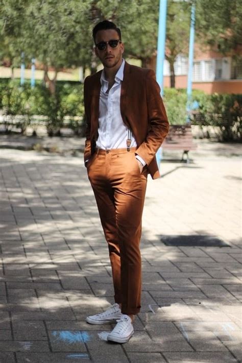 Suit Up Or Die Pants Outfit Men Mens Outfits Brown Pants Outfit