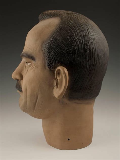 Midcentury Ceramic Folk Art Bust Of Carlos Fuentes Macías Mexico At