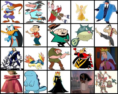 Q Cartoon Characters By Picture Quiz By Thejman