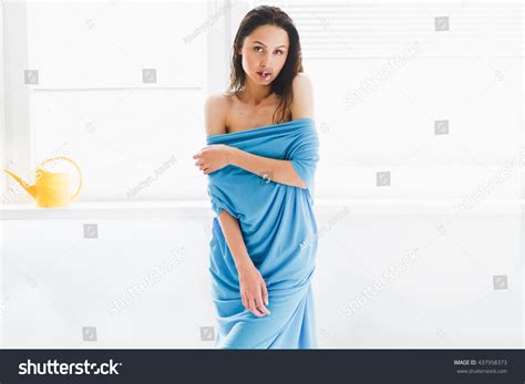 Beautiful Sexy Wet Naked Woman Towel Stock Photo Shutterstock