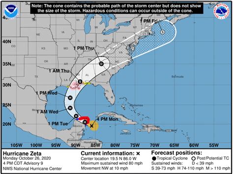 Now A Hurricane Zeta Is On Track To Hit Louisiana On Wednesday Npr