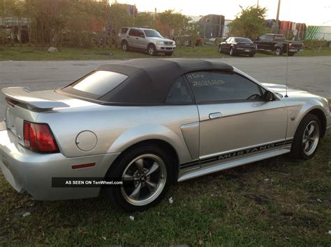 2004 Ford Mustang Gt 40th Anniversary Silver Convertible Coupe