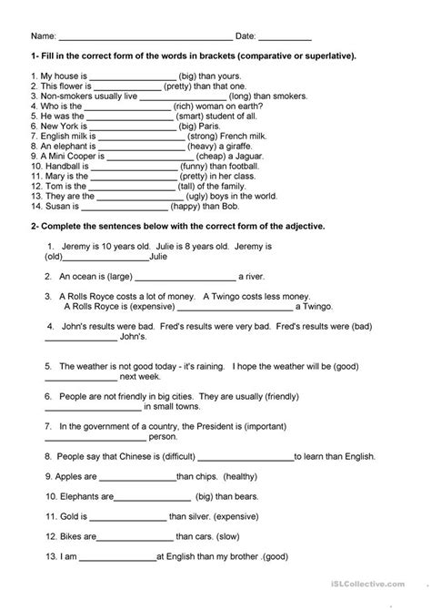 English Worksheets For 12 Year Olds Printable Worksheet