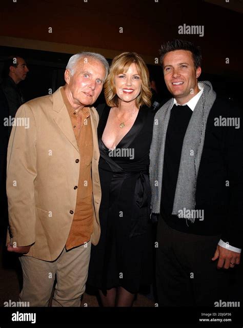 Actor Robert Conrad And His Wife And Son Attend An Evening With Stephen J Cannell Presented By