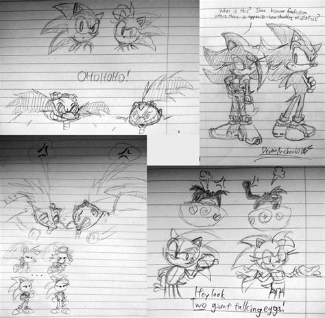 Sonic And Femsonic Crossover Sketches By Devanarcher101 On Deviantart