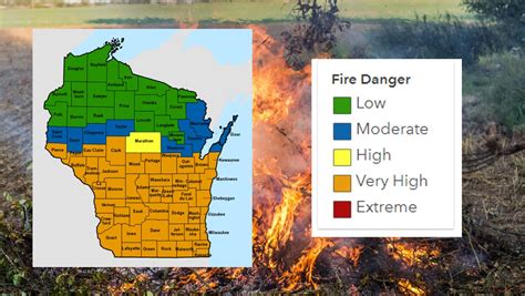 Dnr Warning Of High Fire Danger Across Most Of Wisconsin