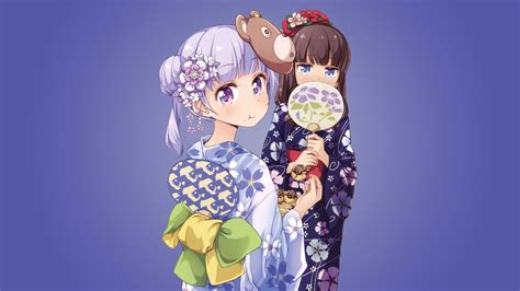 Aoba And Hifumi In Yukata 4k Wallpapers New Game 3840 X 2160