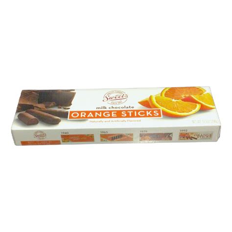 Sweets Milk Chocolate Orange Sticks Bon Bon Candies