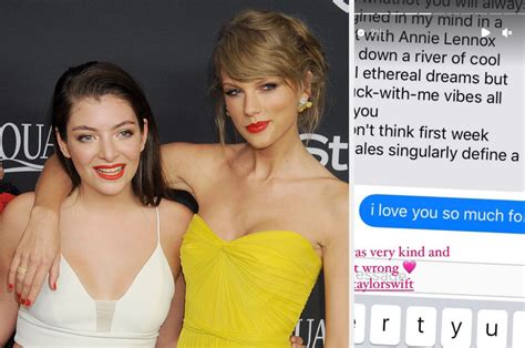 Lorde Posted A Text She Got From Taylor Swift And It Shows What Type