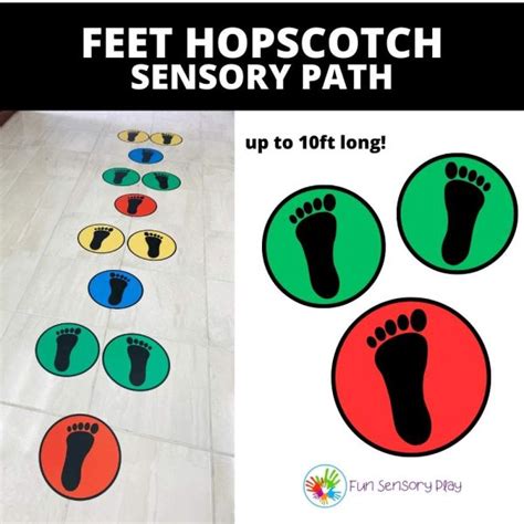 Sensory Path Feet Hopscotch