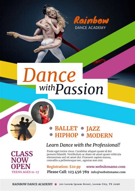 Dance Class Flyer Template Postermywall