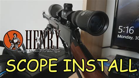 How To Install A Dovetail Scope And Rings Henry H001 Youtube