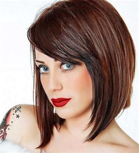 20 Angled Bobs With Bangs Bob Hairstyles 2015 Short Hairstyles For