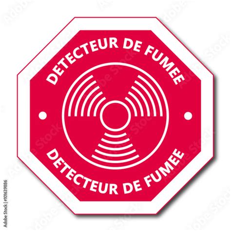 Logo Détecteur De Fumée Vecteur Stock Adobe Stock