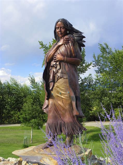 Sacajawea Statue In The Lemhi Valley Of Idaho Photo From Native American History
