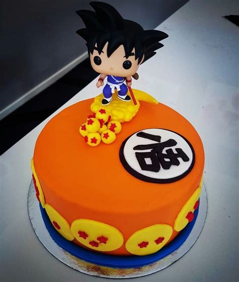 Dragon ball z vegeta pin ssb to steely bassnectar grateful dead. Dragonball cake. Made with vanilla and Oreo layers and ...