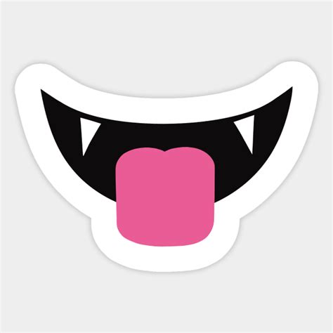 Roblox Playful Vampire Face Roblox Sticker Teepublic