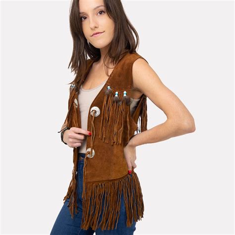 Hippie Leather Fringe Vest Hippie Shop