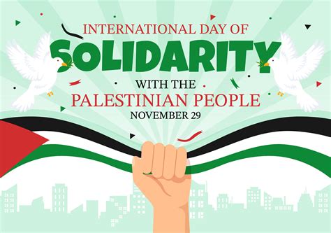 International Day Of Solidarity With The Palestinian People Vector
