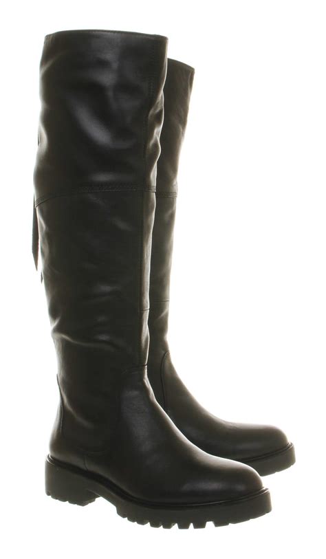 Vagabond Leather Kenova Knee Boots In Black Lyst