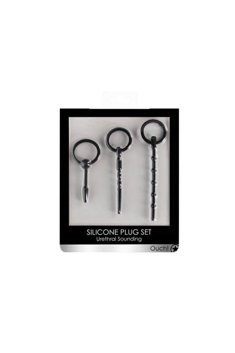 Ouch By Shots Toys Urethral Sounding Plug Set Black