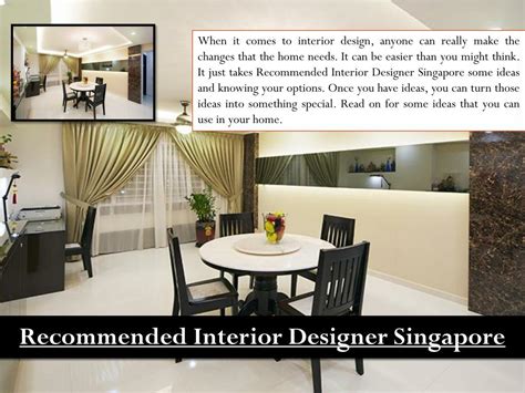 Ppt Recommended Interior Designer Singapore Powerpoint Presentation
