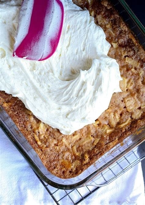 German Apple Cake With Fluffy Buttermilk Frosting Cookies And Cups