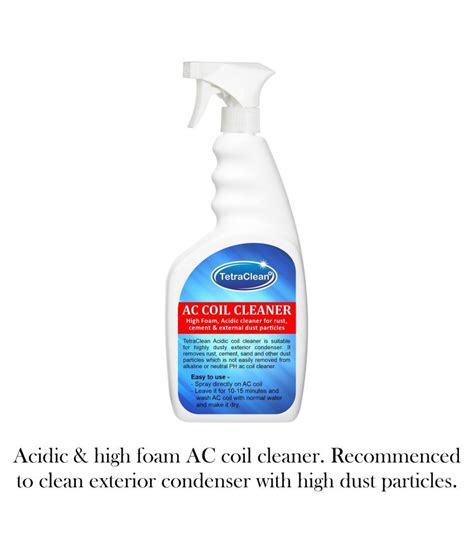 Spray Air Conditioner Coil Cleaner Foam No Rinse Evaporator Coil Air