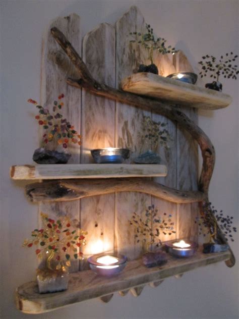 Charming Natural Genuine Driftwood Shelves Solid Rustic