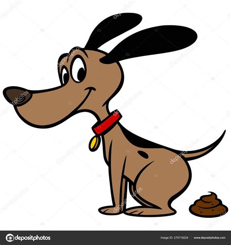 Dog Pooping Clipart
