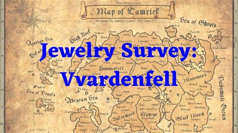 Vvardenfell Jewelry Survey Eso Youtube