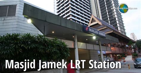 Masjid jamek is a railway station in malaysia. Masjid Jamek LRT Station, Kuala Lumpur