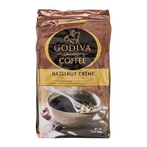 Godiva Chocolatier Hazelnut Creme Ground Coffee 12 Oz Instacart