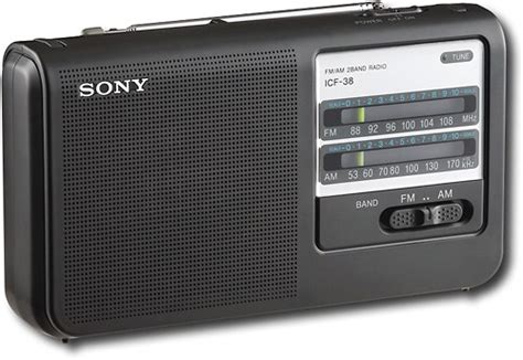 Best Buy Sony Portable Amfm Radio Black Icf 38