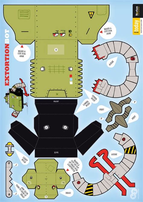 Papercraft Robot Template Paper Toys Template Paper R
