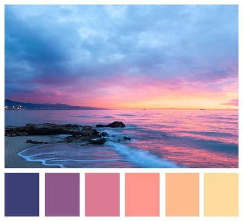 Sunset Color Palette Sunset Color Sunset Color Palette Beach