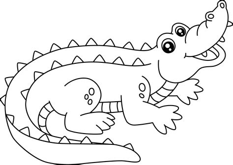 Coloring Page Of Crocodile