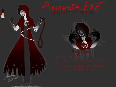Creepypasta Oc Ref Amnesiaexe Infostoryref By Ghostfacenikol