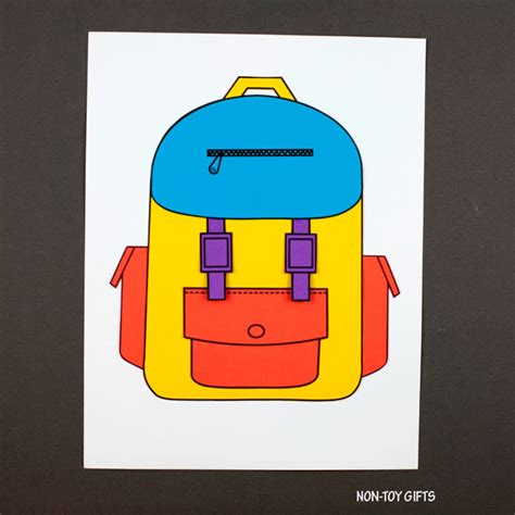 Paper Backpack Craft Back To School Craft For Kids